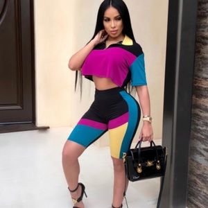 Biker Short Set